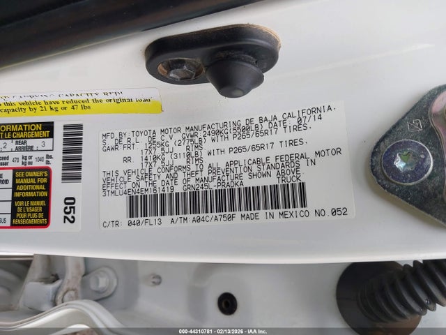 Toyota Tacoma Base V6 2014 3TMLU4EN4EM161419 Image 9