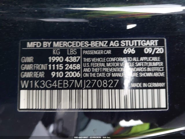 2021 MERCEDES-BENZ A 220 W1K3G4EB7MJ270827 Photo 8