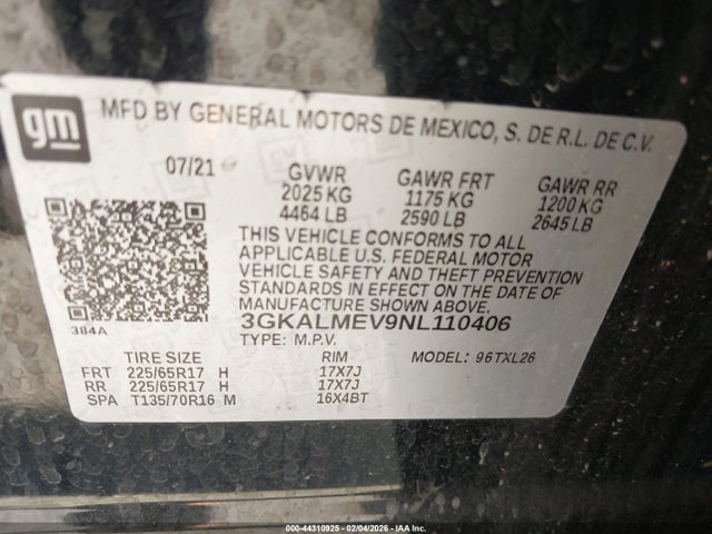 2022 GMC TERRAIN 3GKALMEV9NL110406 Photo 8