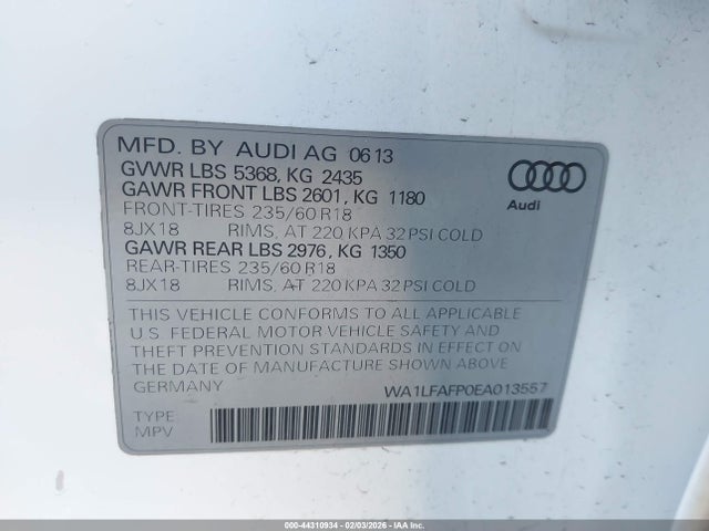 2014 AUDI Q5 WA1LFAFP0EA013557 Photo 8