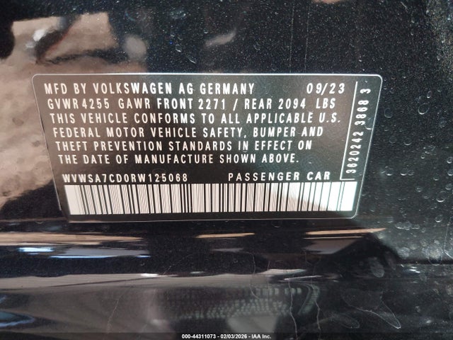 2024 VOLKSWAGEN GOLF GTI WVWSA7CD0RW125068 Photo 8