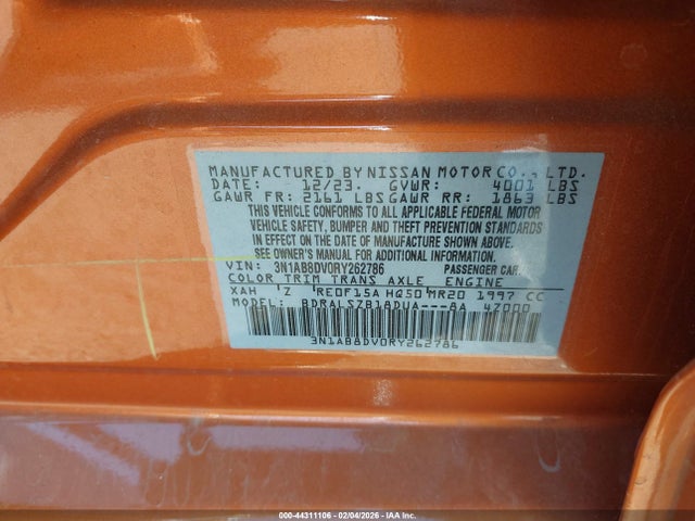 Nissan Sentra Sr Xtronic Cvt 2024 3N1AB8DV0RY262786 Image 9