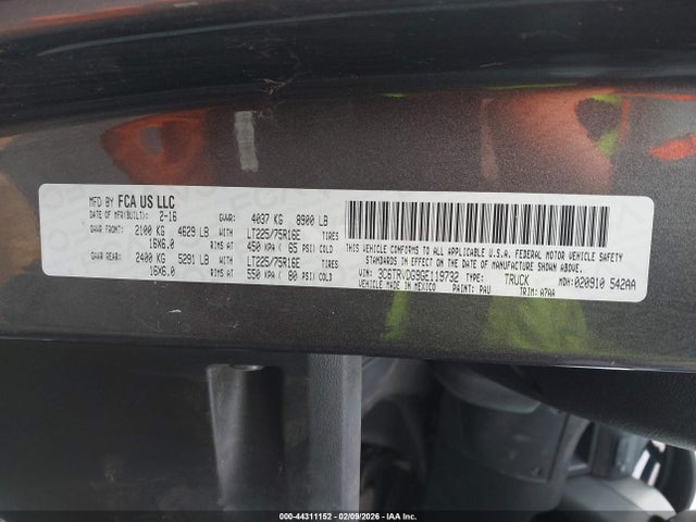 RAM Promaster 2500 High Roof 2016 3C6TRVDG9GE119732 Image 9