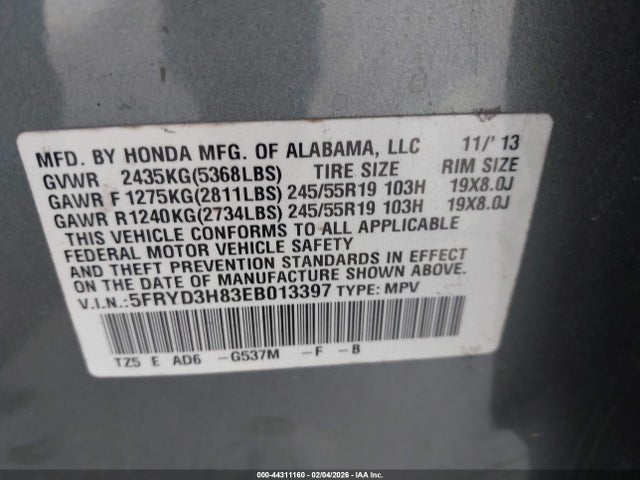 2014 ACURA MDX 5FRYD3H83EB013397 Photo 8
