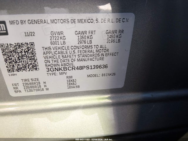 Chevrolet Blazer Fwd 2lt 2023 3GNKBCR48PS139636 Image 9