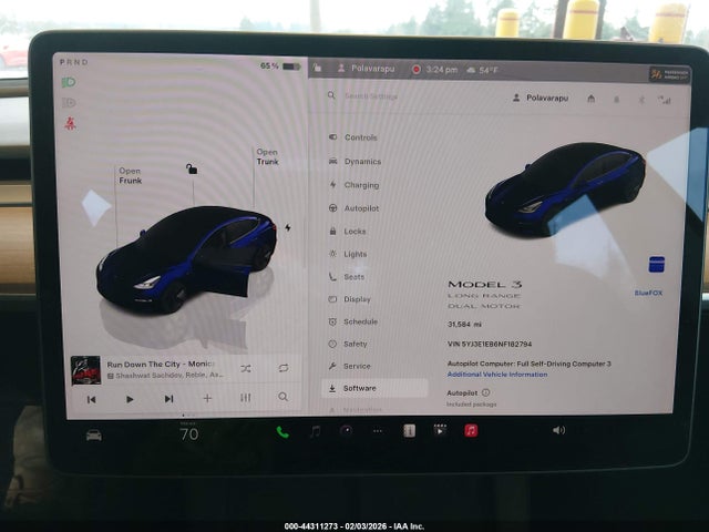 2022 TESLA MODEL 3 5YJ3E1EB6NF182794 Photo 6