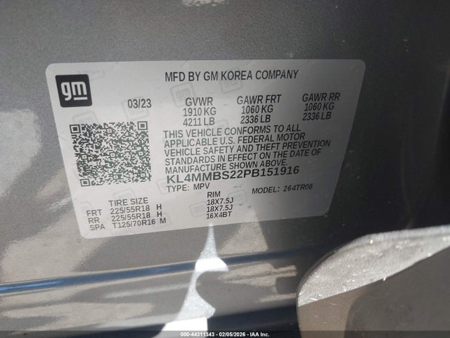 2023 BUICK ENCORE GX KL4MMBS22PB151916 Photo 8