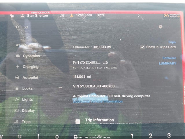 2019 TESLA MODEL 3 5YJ3E1EA8KF466768 Photo 6