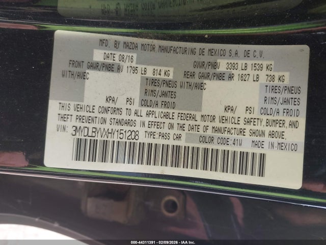 3MYDLBYVXHY151208 Toyota YARIS IA