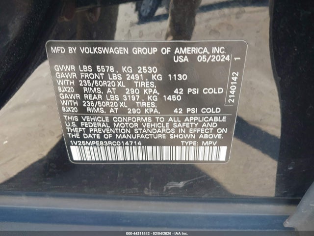 1V25MPE83RC014714 Volkswagen Id.4 S