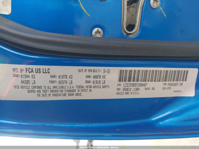 1C3CDFBB5FD390487 Dodge DART SXT