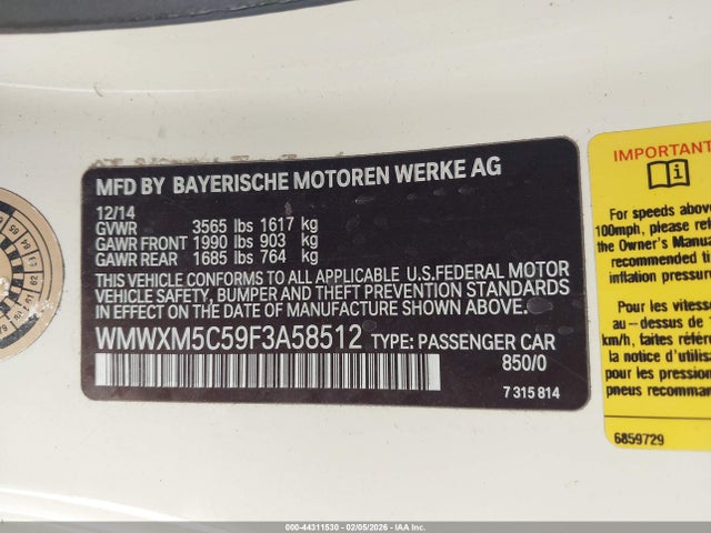 2015 MINI HARDTOP WMWXM5C59F3A58512 Photo 8