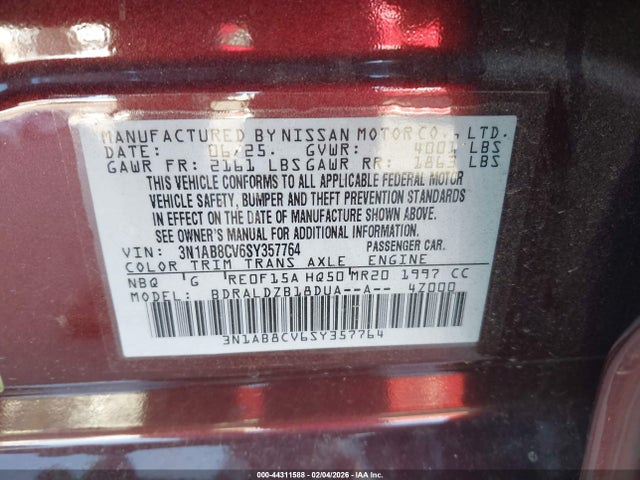 Nissan SENTRA SV 2025 3N1AB8CV6SY357764 Image 9