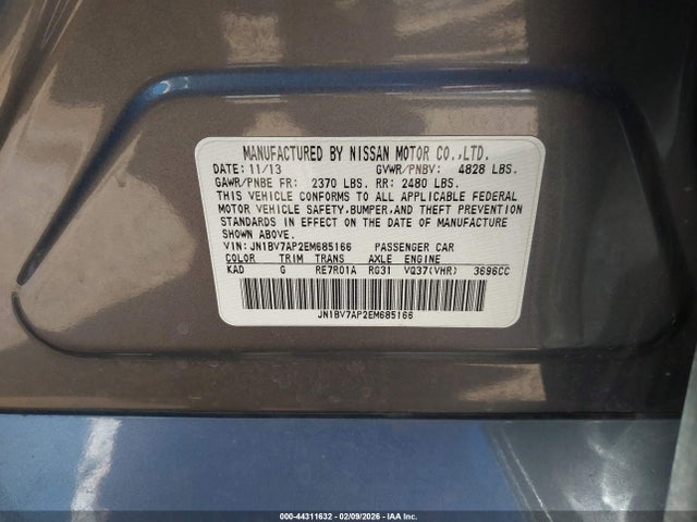 Infiniti Q50 2014 JN1BV7AP2EM685166 Image 9
