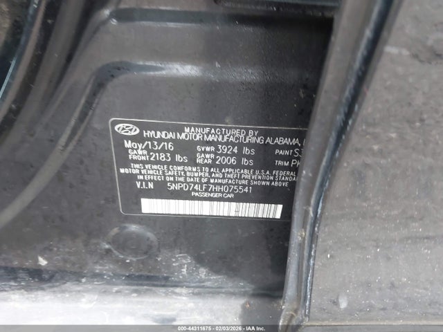 Hyundai ELANTRA SE 2017 5NPD74LF7HH075541 Image 9