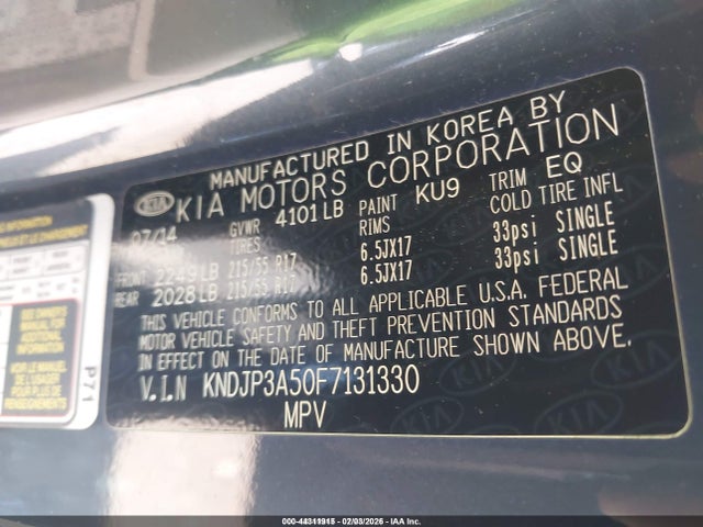 KNDJP3A50F7131330 KIA SOUL +