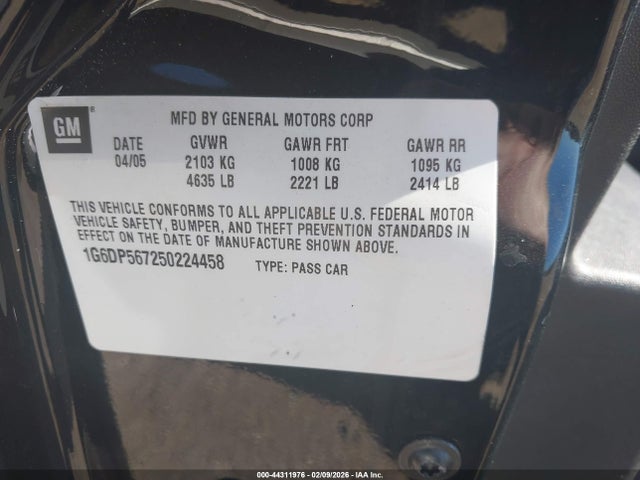 2005 CADILLAC CTS 1G6DP567250224458 Photo 8