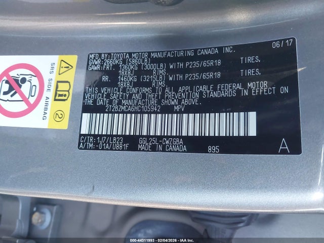 2017 LEXUS RX 350 2T2BZMCA6HC105942 Photo 8