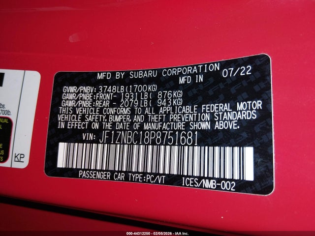 2023 TOYOTA GR86 JF1ZNBC18P8751681 Photo 8