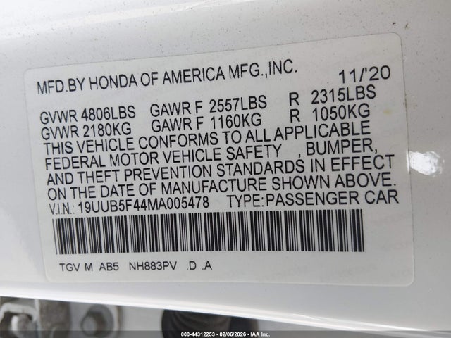 Acura Tlx Technology Package 2021 19UUB5F44MA005478 Image 9