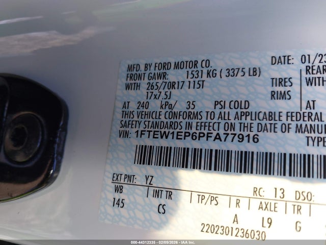 Ford F150 2023 1FTEW1EP6PFA77916 Image 19