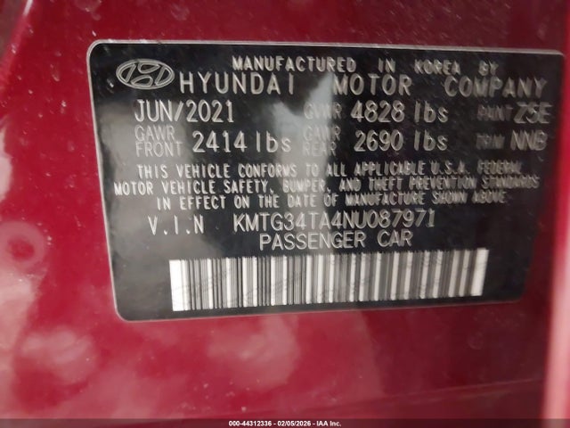 2022 GENESIS G70 KMTG34TA4NU087971 Photo 8