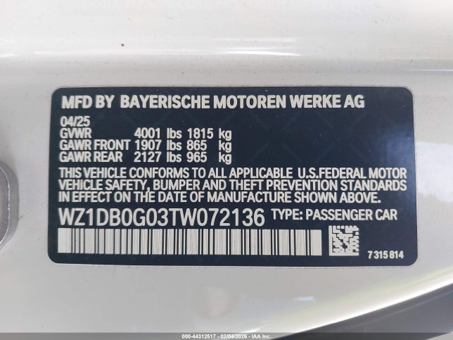 WZ1DB0G03TW072136 Toyota Gr Supra 3.0