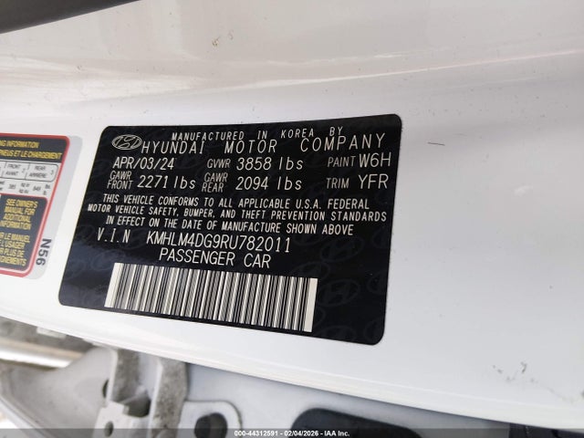 Hyundai ELANTRA SEL 2024 KMHLM4DG9RU782011 Image 9