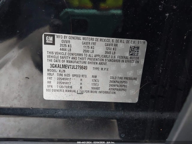 2018 GMC TERRAIN 3GKALMEV7JL279849 Photo 8