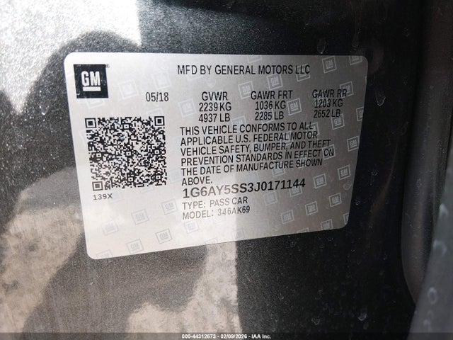 2018 CADILLAC CTS 1G6AY5SS3J0171144 Photo 8