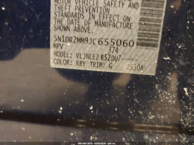 2018 NISSAN PATHFINDER 5N1DR2MM9JC655060 Photo 8