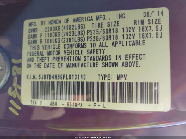 2015 ACURA RDX 5J8TB4H59FL013143 Photo 8