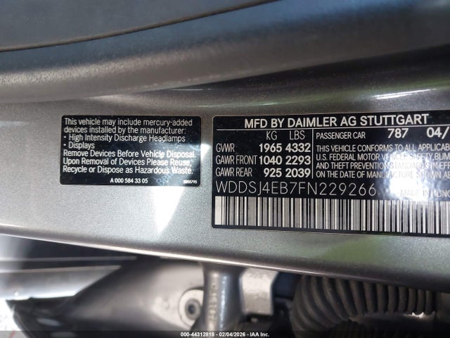 Mercedes-Benz CLA 250 2015 WDDSJ4EB7FN229266 Image 9