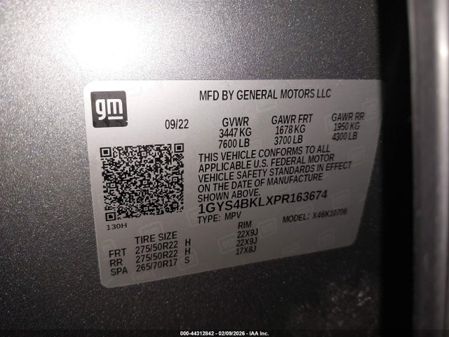 2023 CADILLAC ESCALADE 1GYS4BKLXPR163674 Photo 8