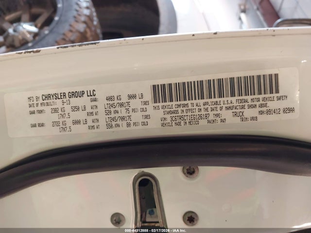 Aukcja sprzedaży 2014 Ram 2500 Tradesman, vin: 3C6TR5CT1EG126187, numer aukcji: 44312888