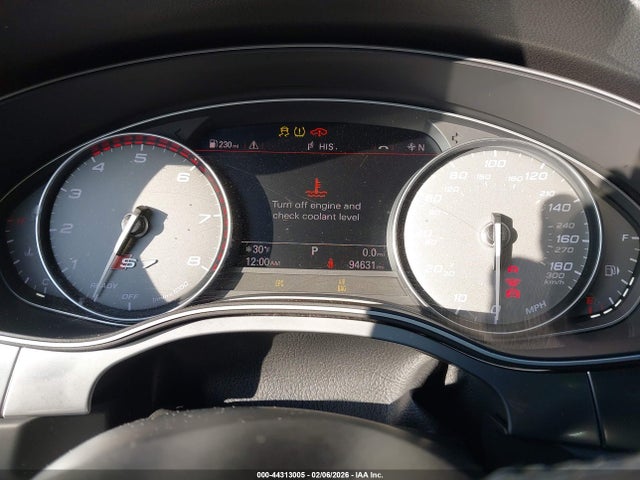 2017 Audi S7 4.0t Premium Plus მანქანა იყიდება აუქციონზე, vin: WAU2FAFC9HN025618, აუქციონის ნომერი: 44313005