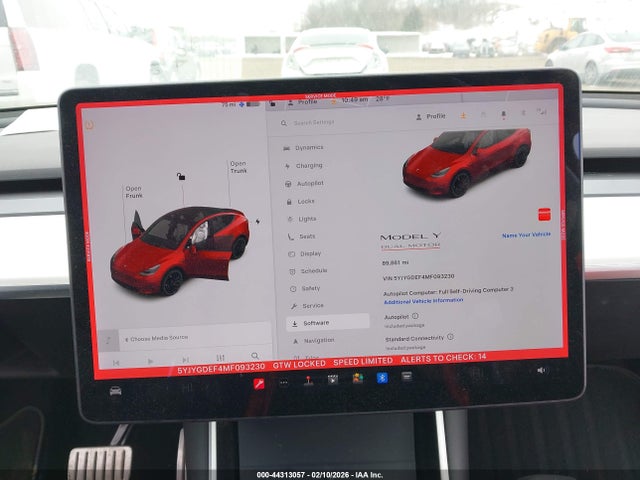 5YJYGDEF4MF093230 Tesla Model Y Performance Dual Motor All-wheel Drive