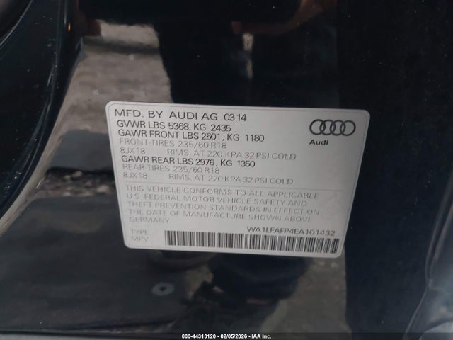 Audi Q5 2.0t Premium 2014 WA1LFAFP4EA101432 Image 9