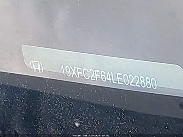 Honda Civic Lx 2020 19XFC2F64LE022880 Image 9
