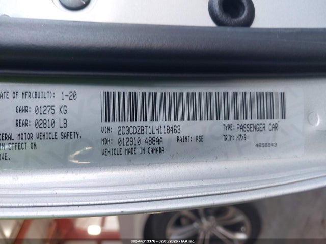 2C3CDZBT1LH118463 Dodge Challenger R/t