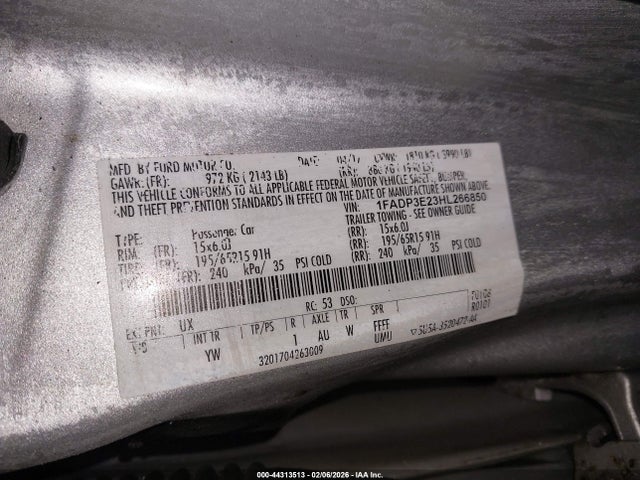 Ford FOCUS S 2017 1FADP3E23HL266850 Image 9