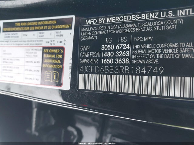 44313659 :رقم المزاد ، 4JGFD6BB3RB184749 vin ، 2024 Mercedes-benz Amg Gle 53 Coupe 4matic+ مزاد بيع