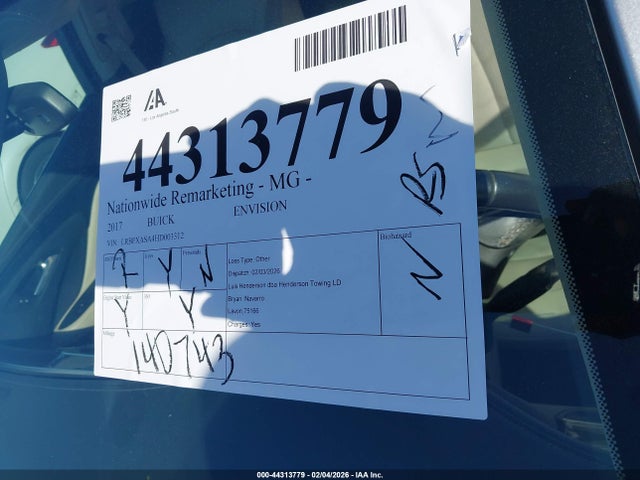 Buick Envision Preferred 2017 LRBFXASA4HD003312 Image 17