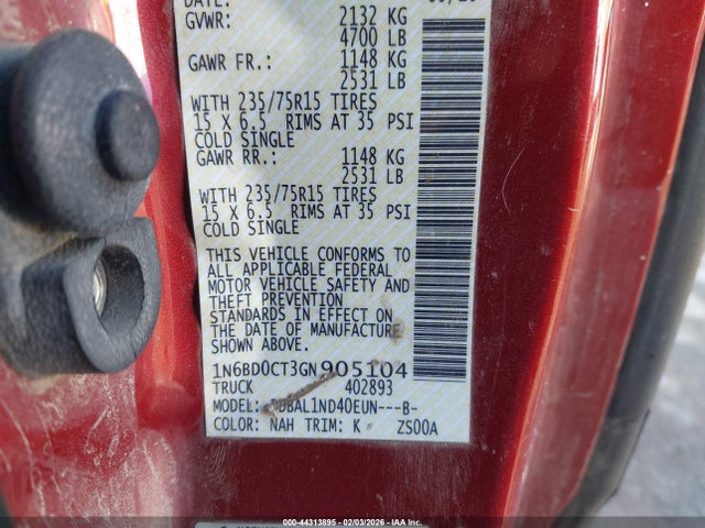 2016 NISSAN FRONTIER 1N6BD0CT3GN905104 Photo 8