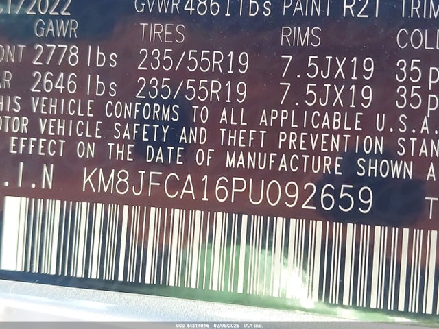 2023 HYUNDAI TUCSON HYBRID KM8JFCA16PU092659 Photo 8