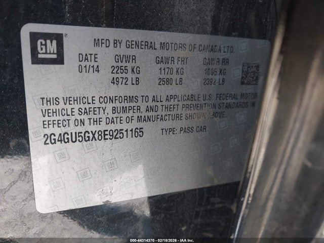 2G4GU5GX8E9251165 Buick REGAL GS
