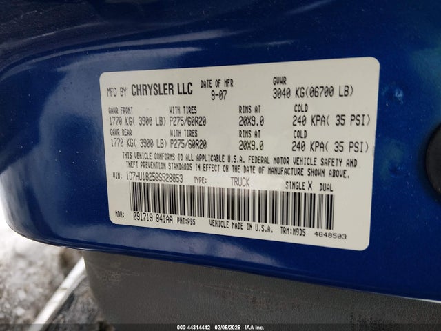 2008 DODGE RAM 1500 1D7HU18258S528853 Photo 8