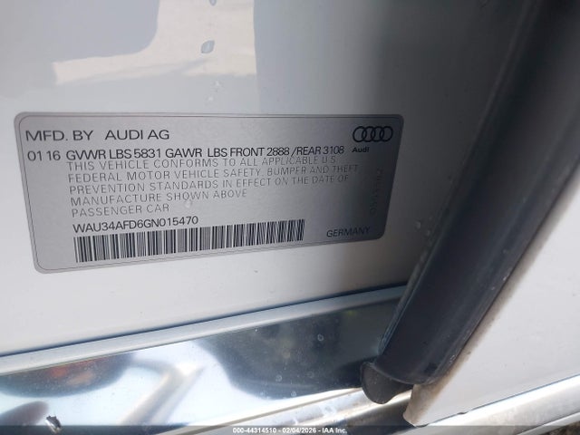 2016 AUDI A8 L WAU34AFD6GN015470 Photo 8