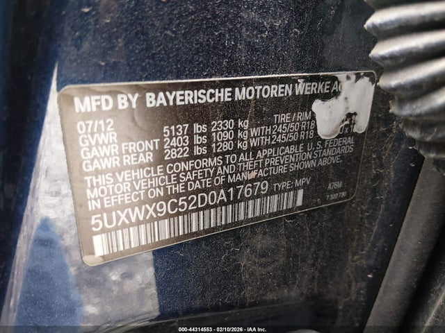 2013 BMW X3 5UXWX9C52D0A17679 Photo 8