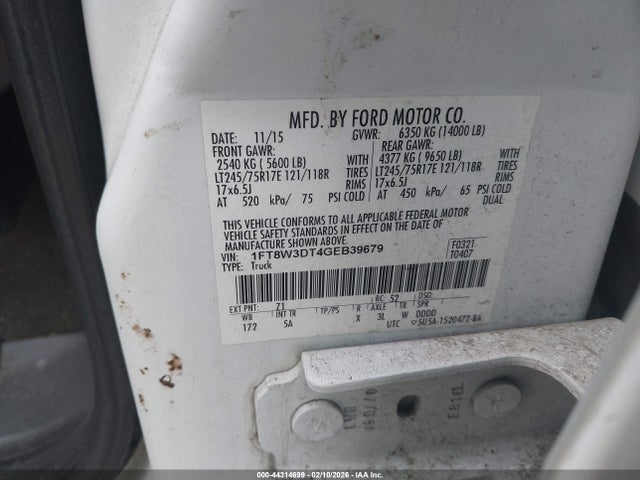 Ford F-350 Lariat 2016 1FT8W3DT4GEB39679 Image 8